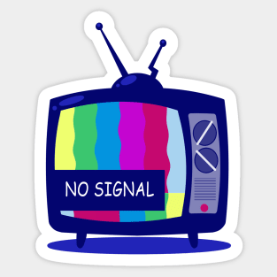 NO SIGNAL TV Sticker